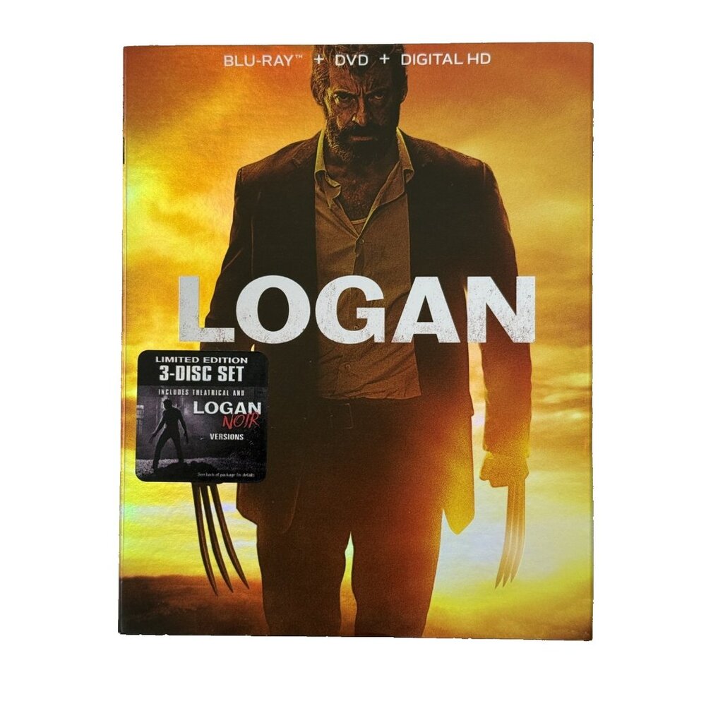 Logan Blu-ray + DVD 2017 3-Disc Set Brand New Sealed W/ Slipcover